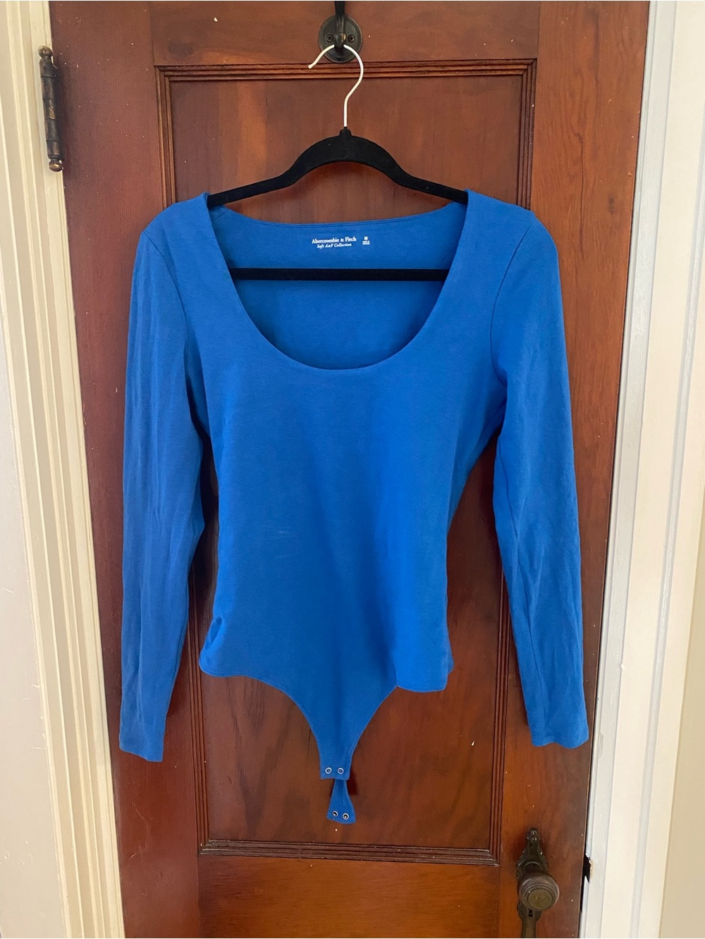 Abercrombie & Fitch Royal Blue Scoop-Neck Long Sleeve Bodysuit